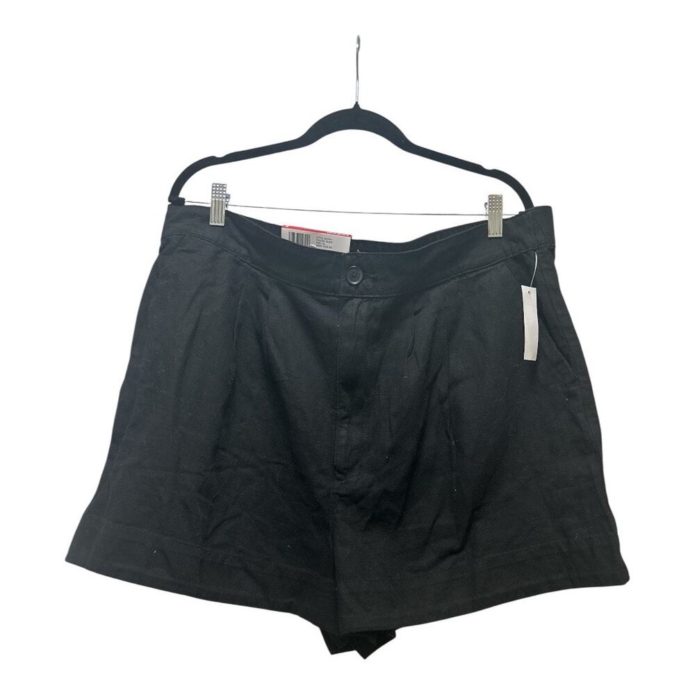 NWT Joie Linen Blend Pleared Shorts, Black - XL